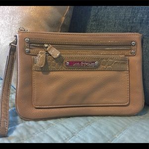 New Express Tan Wristlet/Clutch